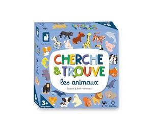 Janod - Il Mio Primo Cerca e Trova Gli Animali - Gioco da Tavolo per Bambini - Gioco di Osservazione - dai 3 Anni, J02455