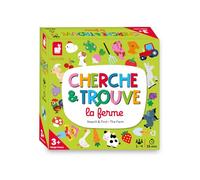 Janod - Il Mio Primo Cerca e Trova La Fattoria - Gioco da Tavolo per Bambini - Gioco di Osservazione - Dai 3 Anni, J02454