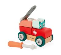 Janod Veicolo da Assemblare Gatto Brico'Kids Costruzione per Bambini-27 Accessori + 1 Utensile-Gioco di Imitazione-Sviluppa la Manualità e la creatività-dai 24 Mesi, J06452, Multicolore