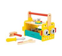 Janod Cassetta degli Attrezzi Robot Brico'Kids-Set Bricolage per Bambini-25 Accessori + 3 Utensili-Gioco di Imitazione-Sviluppa Le Abilità Fino-Motorie-dai 36 Mesi, J06455, Multicolore