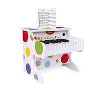 Janod - Il Mio Primo Pianoforte Elettronico Coriandoli (Legno), Strumento Musicale per Bambini, Giocattolo Di Imitazione e Risveglio Musicale - Da 3 Anni in su, J07618