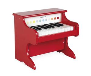 Janod - Il Mio Primo Pianoforte Elettronico Coriandoli (Legno), Strumento Musicale per Bambini, Giocattolo di Imitazione e Risveglio Musicale - da 3 Anni in su, J07618