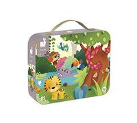 Janod J02729 Hat Boxed Panoramic Puzzle 36 pieces, Jungle