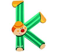 Janod J04552 K Party B004XS8H64 Wooden Clown Letter, Multi-Coloured, One Size