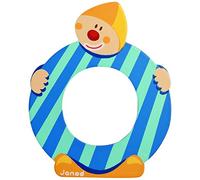 Janod J04556 O B004XS8HK0 Wooden Clown Letter, Multicolour