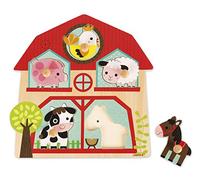 Janod J07079 Wooden Musical Puzzle, The Friends of The Farm