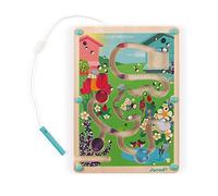 Janod - Labirinto Magnetico con Biglie in Legno - Sviluppo della Motricità Fine e della Concentrazione - Formato: 18 X 25 Cm - Certificato FSC - A Partire dai 2 Anni in Su, J05310