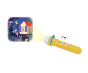 Janod - Lampada sonora meravigliosa - Buona Notte - Storia dei bambini - Lampada per bambini disponibile in 4 Universo - Scatola di storia per bambini evolutiva - Attività per bambini 3 anni e +