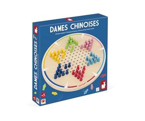 Janod - Le mie prime donne cinesi - 1 tabellone in legno + 60 pedine colorate - Da 2 a 6 giocatori - Classico gioco da tavolo per bambini dai 5 anni in su
