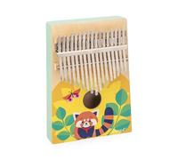 Janod Legno-Giocattolo Musicale imitativo-17 Tasti in Metallo-Kalimba per Bambini con Suoni Morbidi-da 3 Anni, J07659