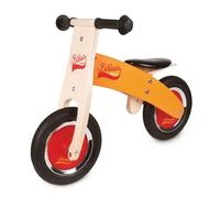 Janod - Little Bikloon la mia Prima Bicicletta (Legno), Senza Pedali, per Acquisire Autonomia e Imparare A Stare in Equilibrio, Colore: Arancione e Rosso - Da 2 Anni in su, J03263