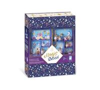 Janod, Magic School Mes Potions Magiques, Kit Bambini con 10 Fiale | Grimorio di Ricette, Glitter, Perline, Strass, Coriandoli, Imbuto e Bacchette, Scatola Scaffale, da 7 Anni