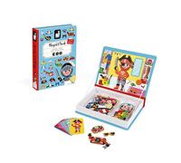 Janod - Magnéti' Book “Ragazzino”, Gioco Educativo Magnetico 50 Pezzi - Apprendimento Motricità Fine e Immaginazione - Da 3 Anni in Su, J02719