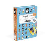 Janod - Magnéti'Book Pesci Tropicali - Gioco educativo Magnetico 30 magneti + 10 Modelli - Giocattolo per Bambini in Cartone FSC - Sviluppa la destrezza e l'immaginazione - dai 3 Anni
