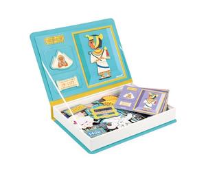 Janod - Magnéti'Book Storia - Gioco Educativo Magnetico 60 Calamite + 12 Modelli - Giocattolo per Bambini in Cartone FSC - Sviluppa Le Abilità Fino-Motorie e l'Immaginazione - dai 3 Anni