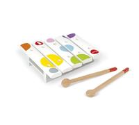 Janod Mini Xilofono Coriandoli (Legno), Strumento Musicale per Bambini, Giocattolo di Imitazione E Risveglio Musicale, da 1 Anno in su, J07603, Multicolore, 13.5 x 14.5 x 3.5 cm