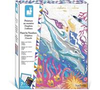JANOD Paint By Numbers Delfini 2 X Tavolette Nuovo IN Scatola 7+
