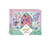 Janod Porta di Legno Tema fatato-da dipingere e Decorare-Les Atelier du Calme-Kit Loisir Créatif Enfant-Développement Créativité et Concentration-Dès 6 Ans-J09169, J09169