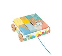 Pure Carrello Janod da Trainare con Cubi (legno)