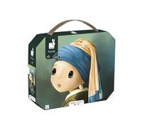 Janod ispirato a Vermeer-Puzzle 100 pezzi per bambini-Educativo-Sviluppa pazienza e destrezza-Certificato FSC-Da 6 anni, J02551, Colore Green