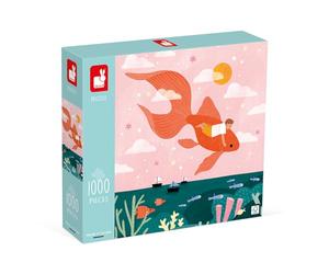 Janod - Puzzle 1000 Pezzi - Sogno sul Mare - Per Adulti Adolescenti e Bambini - Sviluppa Pazienza e Manualità - Fabbricato in Europa e Certificato FSC - Dagli 10 Anni, J02523