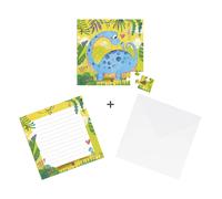 Janod Puzzle 2puzzle Mama Dinosaur And Her Baby 5 Pezzi