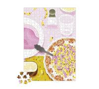 Janod Puzzle 500 Pezzi Adulti Ragazzi Bambini-Coquillettes Jambon-Sviluppa la pazienza e la destrezza-Produzione europea, inchiostri vegetali e certificato FSC-Da 8 anni-J02498, Colore Pink, J02498