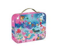 Janod - Puzzle Bambini 24 Pezzi, Sirene - Gioco Educativo Abilità Motorie e Concentrazione - Valigetta con Manico - Prodotto in Francia - Certificazione FSC - Da 3 Anni in Su, J02613