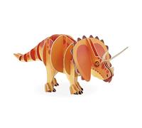 Janod - Puzzle Bambini 3D Triceratopo - Puzzle 3D 32 Pezzi - Gioco di Costruzione - Cartone FSC - Fabbricato in Francia - Dai 5 Anni, J05838