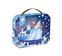 Janod - Puzzle Bambini 54 Pezzi, Fata di Ghiaccio - Gioco Educativo Abilità Motorie e Concentrazione - Valigetta con Manico - Prodotto in Francia - Certificazione FSC - Da 5 Anni in Su, J02665