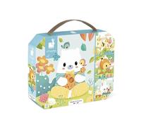 Janod 4 animali evolutivi-6-9-12-16 pezzi-Puzzle progressivo-Giocattoli educativi-Per sviluppare pazienza e destrezza-Made in France-Da 24 mesi-J02552, Multicolore, J02552