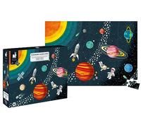 Janod - Puzzle Educativo Bambino Sistema Solare 100 Pezzi - Sviluppo della Motricità Fine e della Concentrazione - Dall'Età di 5 Anni, J02678