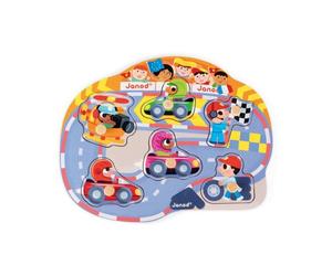 Janod - Puzzle in legno Happy Race (7 pezzi) 1 St
