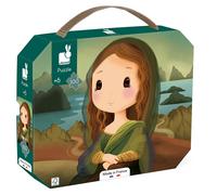 Janod - Puzzle Ispirato Leonardo - Puzzle per Bambini 100 Pezzi - Gioco Educativo - Pazienza e Manualità - Certificato FSC - Dai 6 Anni, J02579