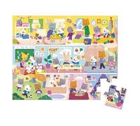 Janod - Puzzle per bambini 36 pezzi Tema La festa Dai 4 anni - Puzzle per bambini - Sviluppa pazienza e concentrazione - Prodotto in Francia - Dai 4 anni