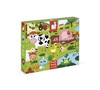 Puzzle Tattile Janod Gli Animali della Fattoria 20 pezzi