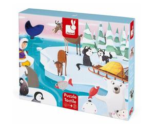 janod Puzzle tattile Vita nel ghiaccio 20 pezzi 1 St