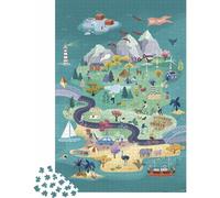 janod Puzzle Viaggio nell'isola dell'armonia 1500 pezzi 1 St