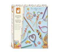 Janod Scoubidous per creare-50 Fili da 90cm-tra 11 e 14 creazioni-Kit Tempo Libero Bambini-Fai da Te-Sviluppo Creativo e concentrazione-da 7 anni-J09160, J09160