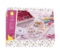 Janod - Set 13 Braccialetti di Amicizia da Creare - Les Ateliers Bijoux - Kit Creativo per il Tempo Libero Dei Bambini - Sviluppo della Motricità Fine e della Creatività - Dall'Età di 8 Anni, J07939