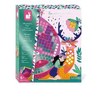 Janod - Set Creativo Mosaici in Gommapiuma Fate - Les Ateliers du Calme - Kit Loisir Créatif Enfant - Abilità Motorie Fini e Apprendimento della Concentrazione - Dai 5 Anni in Su, J07960