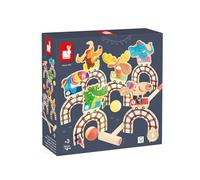 Janod - Set da Croquet per Bambini Applepop - Gioco di Abilità - 6 Porte + 2 Mazze + 2 Palline - Sviluppa Manualità e Concentrazione - Giocattolo in Legno FSC - dai 3 Anni, J03353