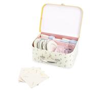 Janod Tavolo in Legno-Kit da Picnic 4 persone-25 Pezzi-Set in Cartone-Accessori da Cucina Ideali per Bambini-Sviluppa l'immaginazione-da 3 anni-J06637, J06637