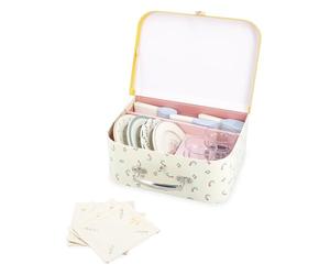 Janod Set da Tavolo in Legno, Kit da Picnic per Bambini, per 4 Persone, 25 Pezzi, Set in Cartone, Accessori da Cucina Ideali per Bambini, Sviluppa l'immaginazione, da 3 Anni, J06637
