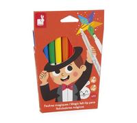 Janod Set Cambia Colore-8 2 magici-Set di 10 pennarelli con Inchiostro Lavabile con Acqua-Colorazione Bambini-3 anni-J07413, Multicolore, J07413