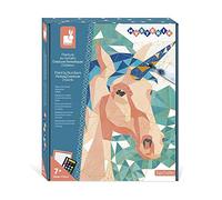 Janod - Set Dipingi con i Numeri Creature Fantastiche - 2 Quadretti Fai-Da-Te - Mysterix - Attività Creativa per Bambini - Dai 7 Anni, J07979
