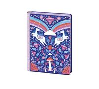 Janod - Set di Inviti 8 Carte Unicorno - 8 Buste - Custodia di Conservazione e 1 Foglio di Adesivi - Invito Compleanno - Adesivi Unicorno - Ideale per 8 Invitati - 6 Anni e + - J08933
