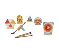 Janod - Set Tiro a Segno - 4 Frecce e 5 Bersagli Inclusi - Gioco all'Aria Aperta - Abilità e Motricità - Certificato FSC - Dai 5 Anni, J03173