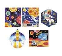 Janod Mosaici Spazio a Tema Schiuma per Bambini Lavoretti Creazioni Età 7+