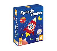 Janod - Speedy Rocket - Giochi di Società per Bambini - Gioco di Abilità Certificato FSC - Dall'Età di 4 Anni, J02635